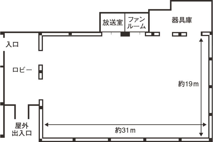 体育館平面図